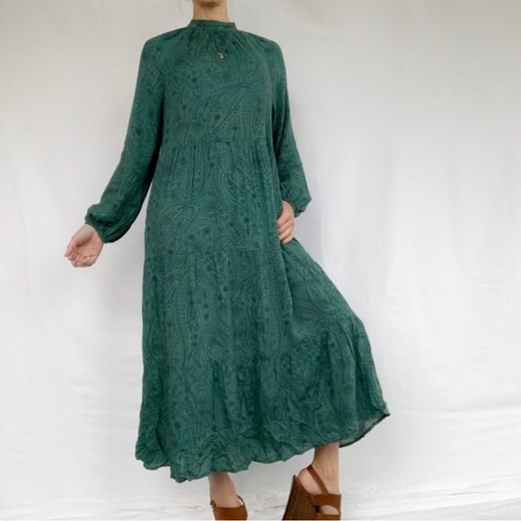 SOLD ❌ New Day boho maxi dress size XS green with boho pattern New with tags - Picture 8 of 16
